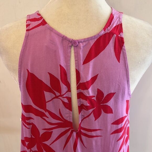 Old Navy pink fuschia floral sleeveless blouse Size S New - Picture 6 of 10